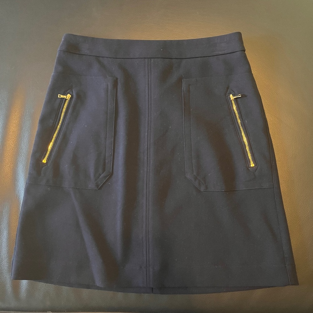 Navy Pencil Skirt